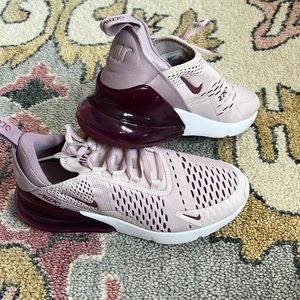 Nike, women’s air max 270, color Barley Rose, size 7, worn once, no box